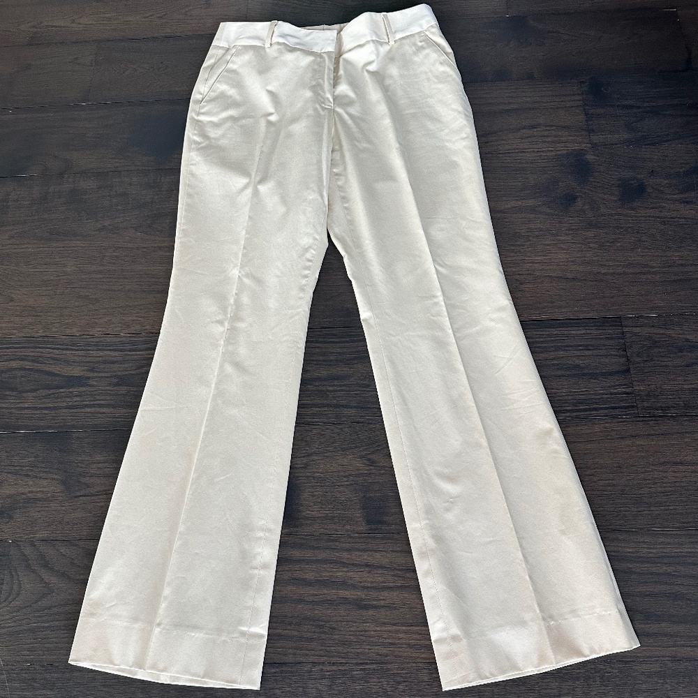 New/Unworn! Barry Bricken/BB Zipper Beige Cotton Chinos